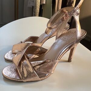 Vince Camuto Elegant Rose Gold Strappy Heels Size 7.5